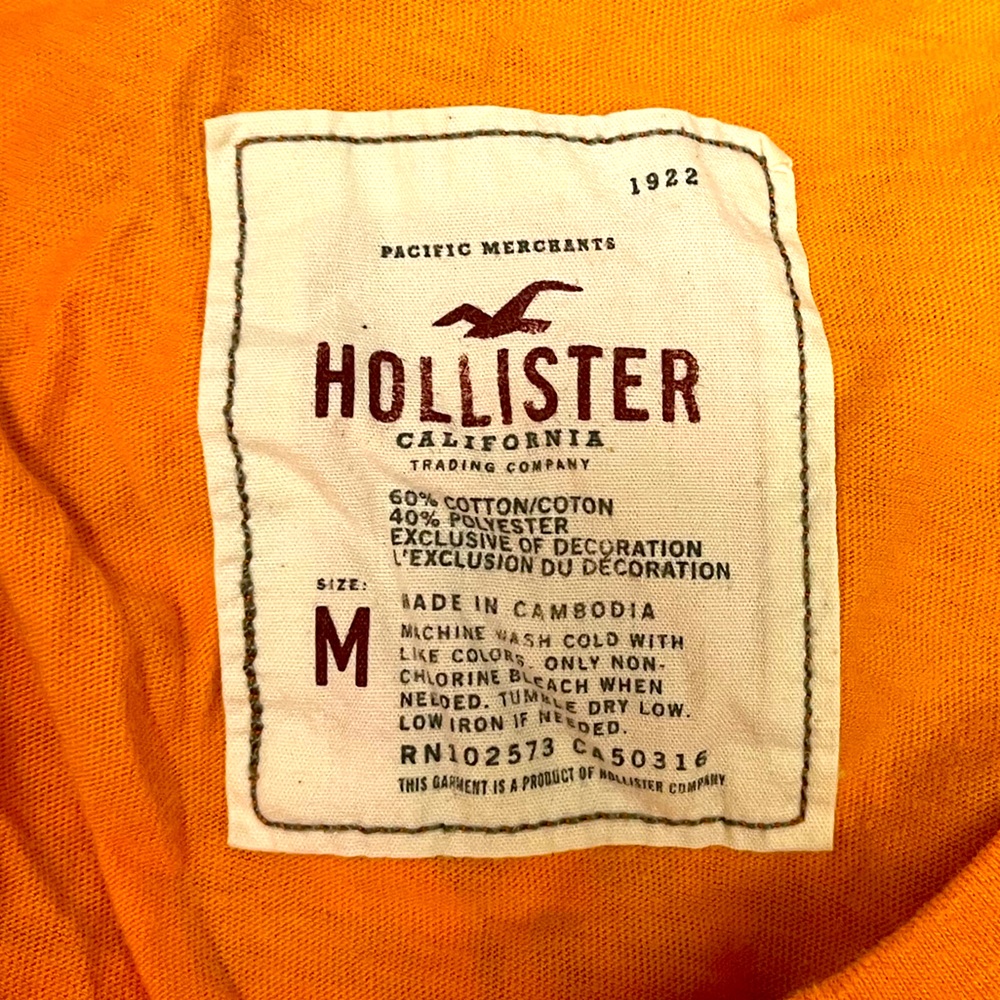 Two Hollister t-shirts. Multicolored. US size M. Decent condition. - Picture 6 of 6